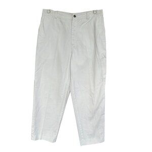 Chico’s Design Cotton White Wide Leg Pants, Size 1